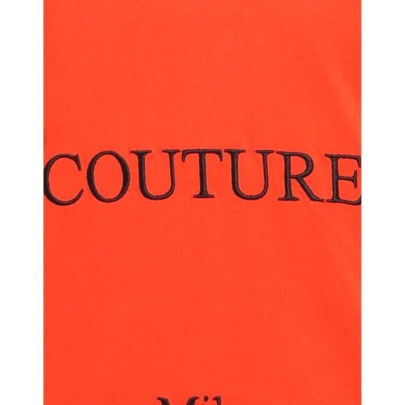 Moschino Mens Couture Gloss Logo T-Shirt / Orange